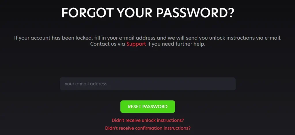 Password Recovery for NeoSpin Casino Login Australia
